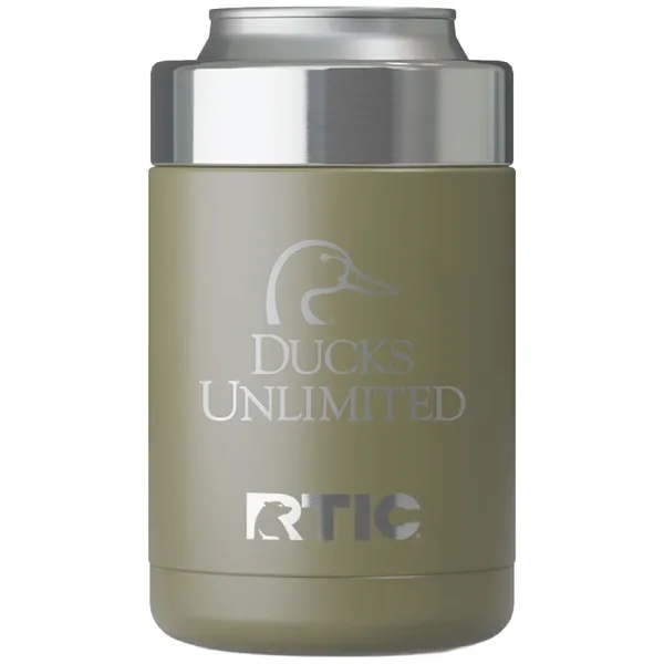 Stainless steel can cooler with double wall vacuum insulation and locking... from ASI 74601 Calico