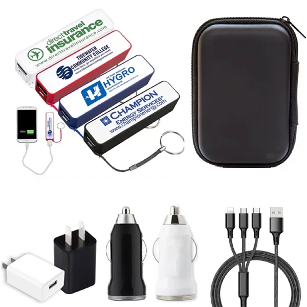 4-in-1 power bank charging set plus 1C3P silkscreen(case, w/charger, powerbank) plus... from ASI 37218 Athena Promo (tm)
