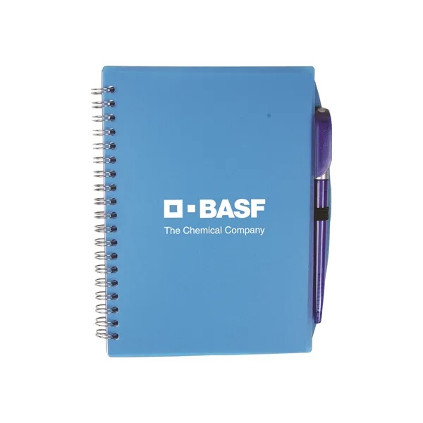 Spiral notebook with flexible translucent polypropylene cover, 80 unlined sheets, elastic... from ASI 79530 Prime Line