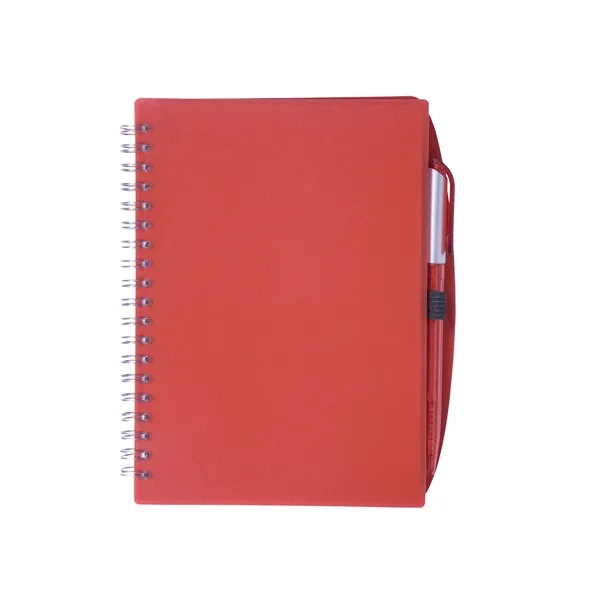 Spiral notebook with flexible translucent polypropylene cover, 80 unlined sheets, elastic... from ASI 79530 Prime Line