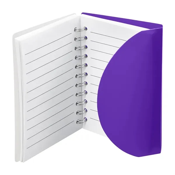 Small wire-bound notebook with flexible fold-over cover, tab-style closure and 60... from ASI 79530 Prime Line