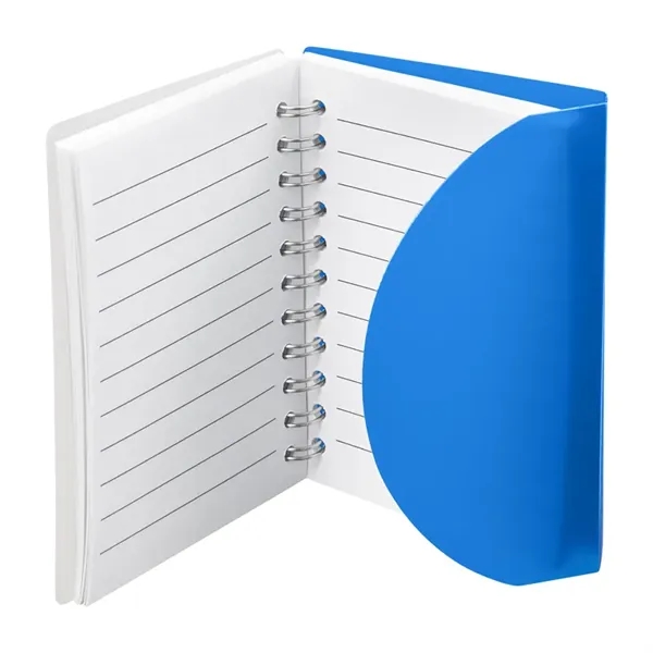 Small wire-bound notebook with flexible fold-over cover, tab-style closure and 60... from ASI 79530 Prime Line