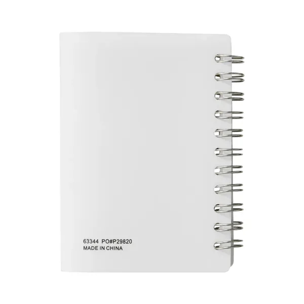 Small wire-bound notebook with flexible fold-over cover, tab-style closure and 60... from ASI 79530 Prime Line