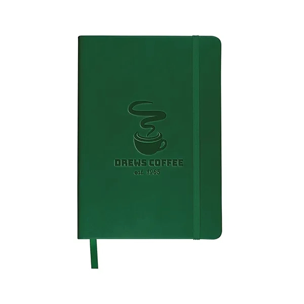 Soft faux leather writing journal with 80 ruled pages, elastic loop... from ASI 79530 Prime Line