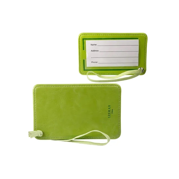 PU luggage tag with clear PVC display window (approx. 3.54" W... from ASI 79530 Prime Line