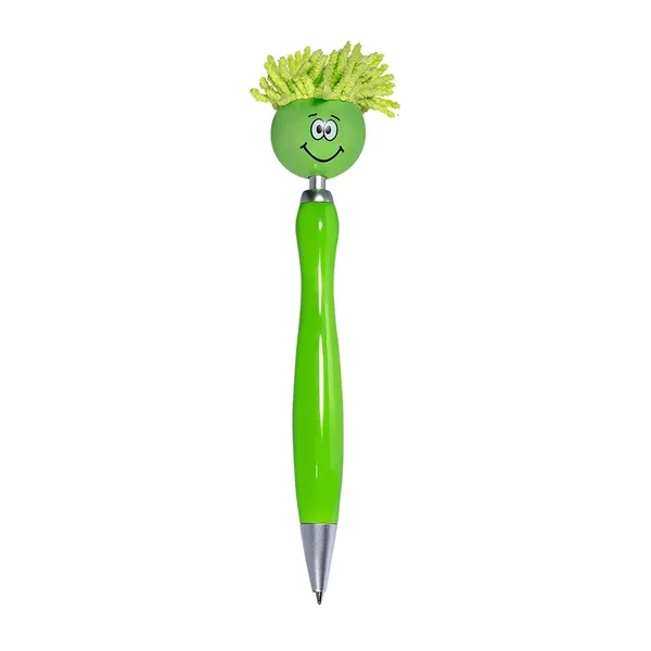 Multifunction ABS plastic click-action ballpoint pen with mop-top spinner smiley face... from ASI 79530 Prime Line