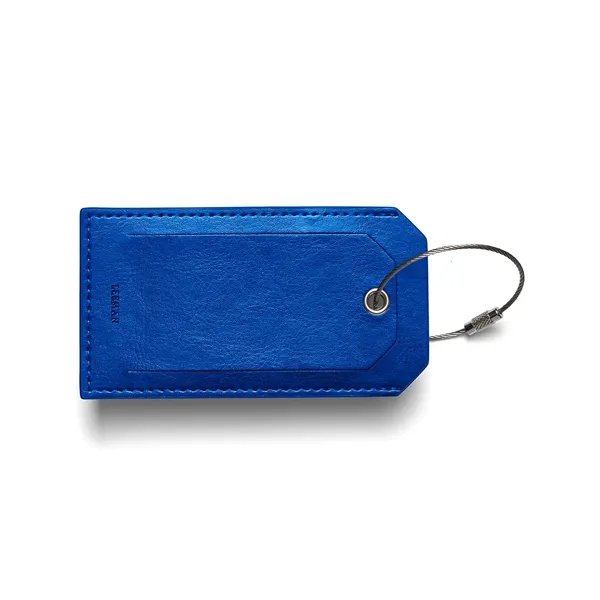 4.33" x 2.36" x 0.125" thermo polyurethane Venezia Sightseer luggage tag... from ASI 79530 Prime Line