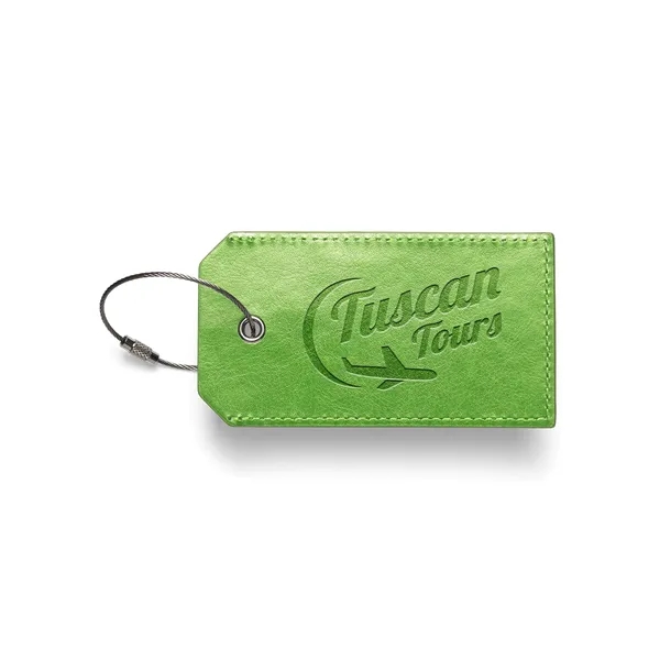 4.33" x 2.36" x 0.125" thermo polyurethane Venezia Sightseer luggage tag... from ASI 79530 Prime Line