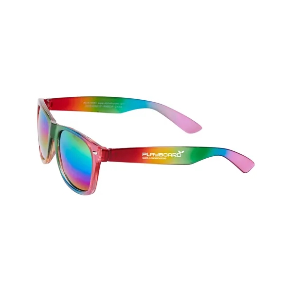 Rainbow colored sunglasses with UV400 lenses.... from ASI 79530 Prime Line