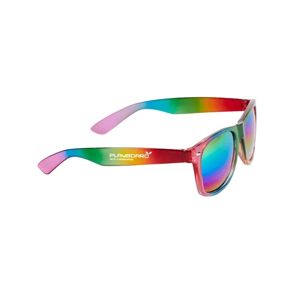 Rainbow colored sunglasses with UV400 lenses.... from ASI 79530 Prime Line