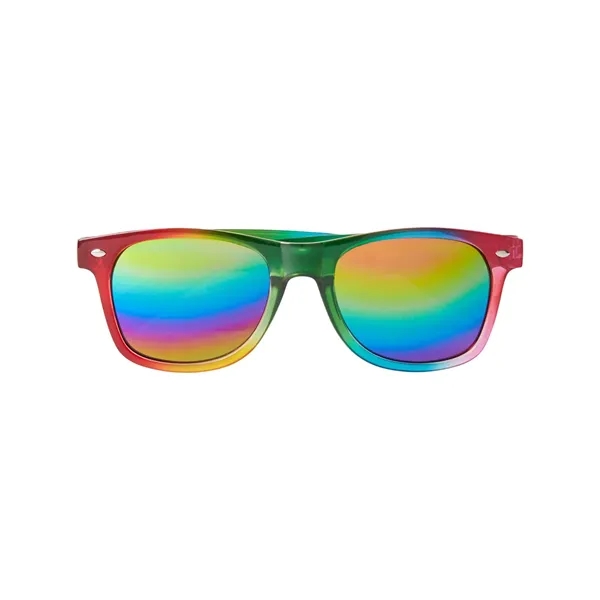 Rainbow colored sunglasses with UV400 lenses.... from ASI 79530 Prime Line