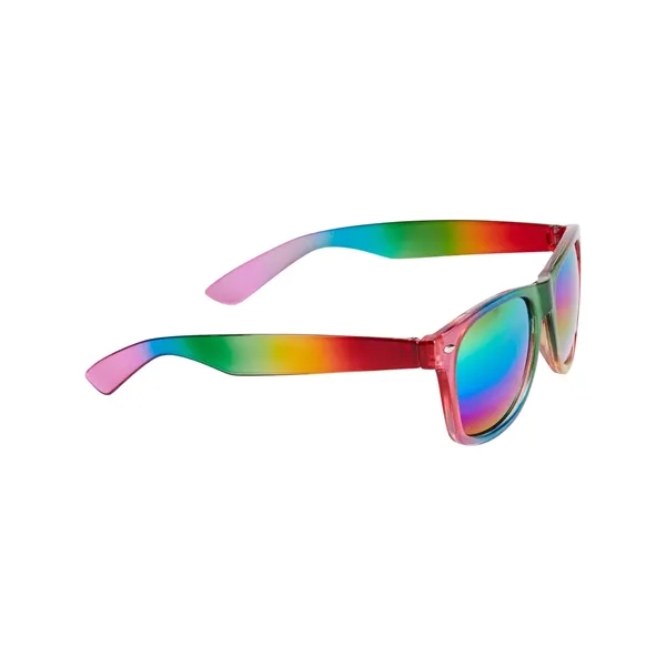 Rainbow colored sunglasses with UV400 lenses.... from ASI 79530 Prime Line