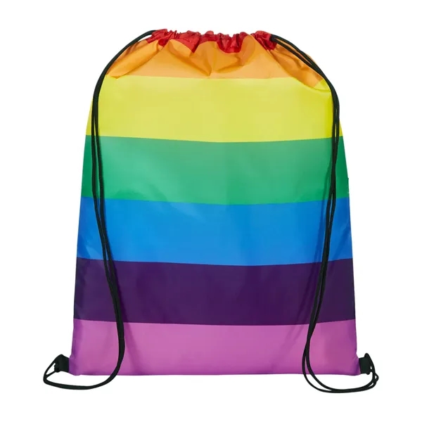 Cinch up backpack with rainbow design.... from ASI 79530 Prime Line