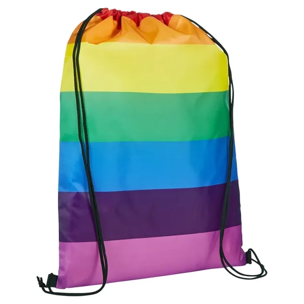 Cinch up backpack with rainbow design.... from ASI 79530 Prime Line