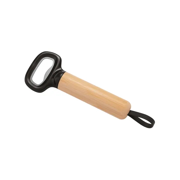 Bamboo Bottle Opener with Silicone Strap... from ASI 79530 Prime Line