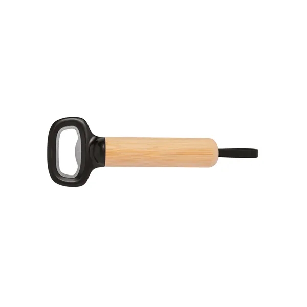 Bamboo Bottle Opener with Silicone Strap... from ASI 79530 Prime Line