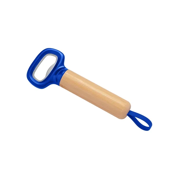 Bamboo Bottle Opener with Silicone Strap... from ASI 79530 Prime Line