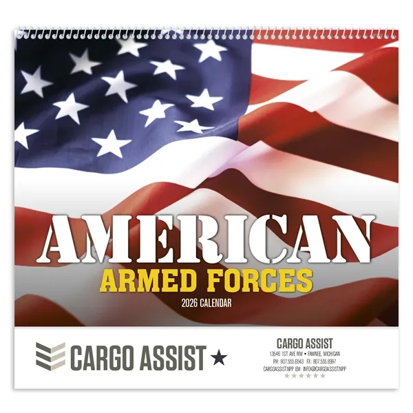 American Armed Forces - Spiral... from ASI 40480 Koozie Group / Norwood Triumph Calendar