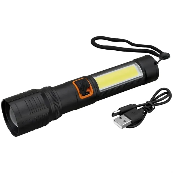 Rechargeable 10W P50/COB Flashlight... from ASI 89320 Starline USA Inc