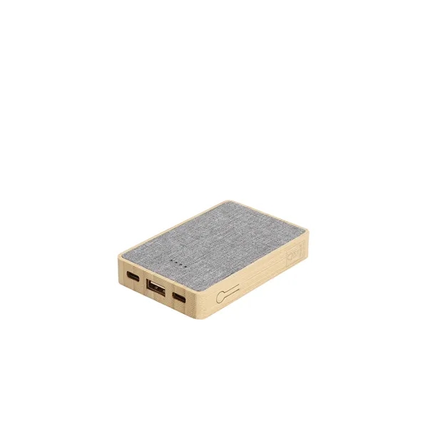 Dual Port Bamboo/rPET Powerbank 5,000mAh... from ASI 89320 Starline USA Inc