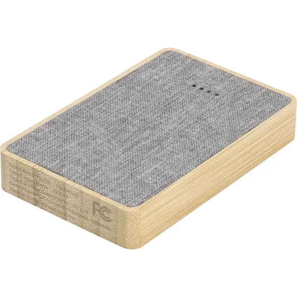 Dual Port Bamboo/rPET Powerbank 5,000mAh... from ASI 89320 Starline USA Inc