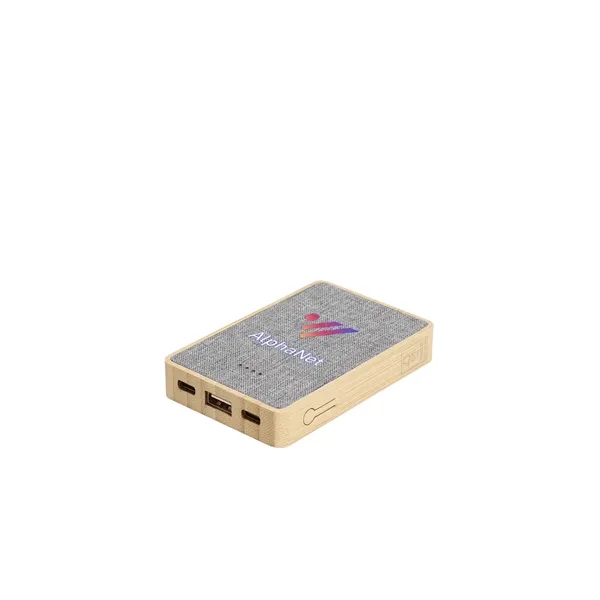 Dual Port Bamboo/rPET Powerbank 5,000mAh... from ASI 89320 Starline USA Inc