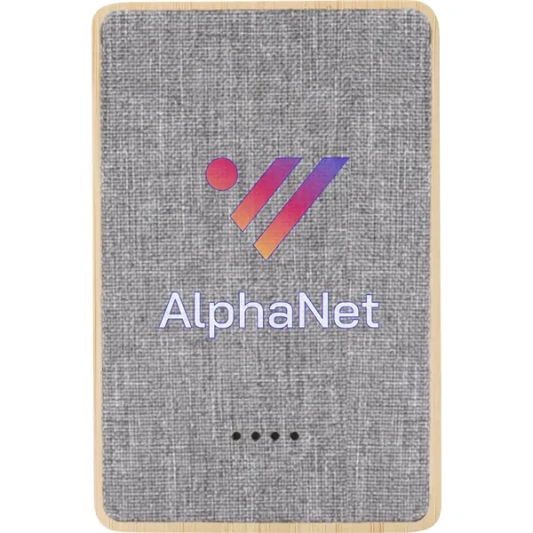 Dual Port Bamboo/rPET Powerbank 5,000mAh... from ASI 89320 Starline USA Inc