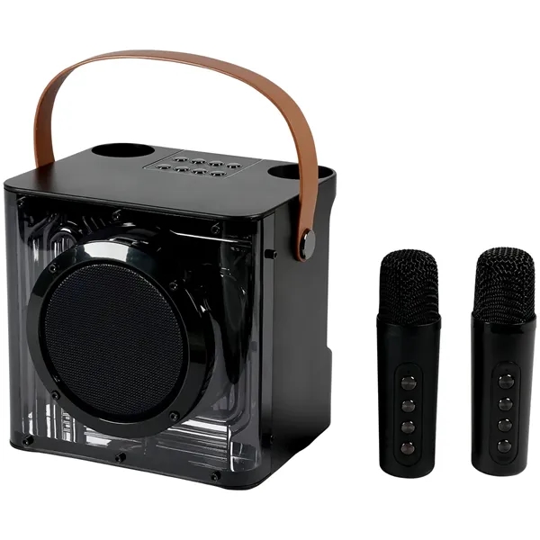15W Karaoke Wireless Speaker with 2 Mics... from ASI 89320 Starline USA Inc