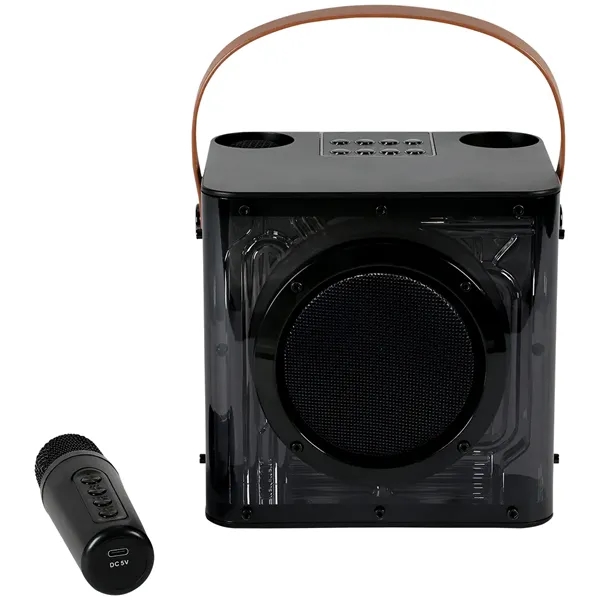15W Karaoke Wireless Speaker with 2 Mics... from ASI 89320 Starline USA Inc