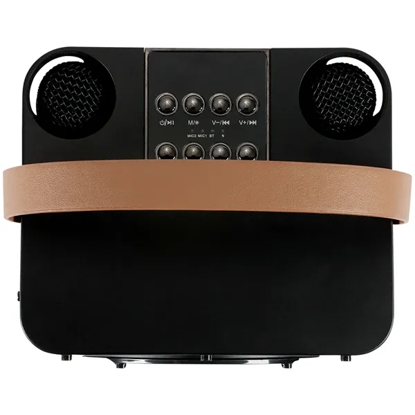 15W Karaoke Wireless Speaker with 2 Mics... from ASI 89320 Starline USA Inc