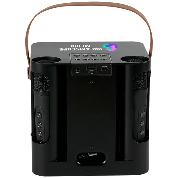 15W Karaoke Wireless Speaker with 2 Mics... from ASI 89320 Starline USA Inc