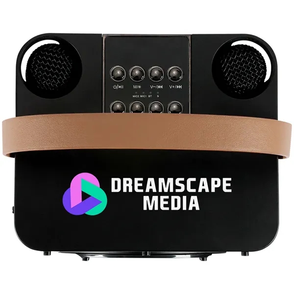 15W Karaoke Wireless Speaker with 2 Mics... from ASI 89320 Starline USA Inc