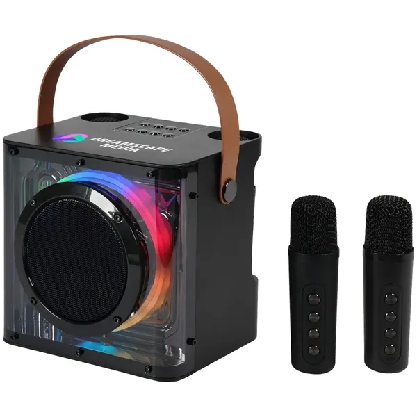 15W Karaoke Wireless Speaker with 2 Mics... from ASI 89320 Starline USA Inc