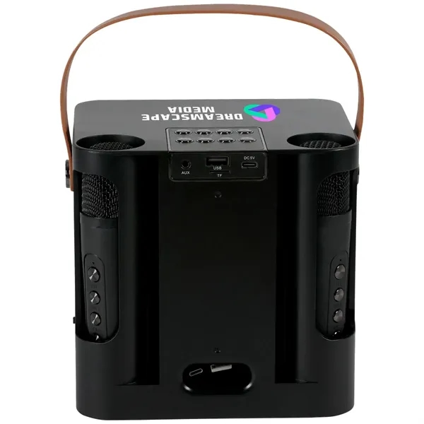 15W Karaoke Wireless Speaker with 2 Mics... from ASI 89320 Starline USA Inc