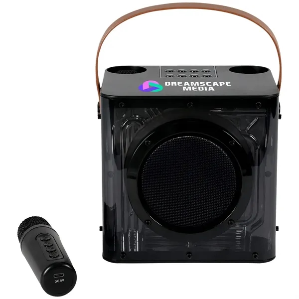 15W Karaoke Wireless Speaker with 2 Mics... from ASI 89320 Starline USA Inc
