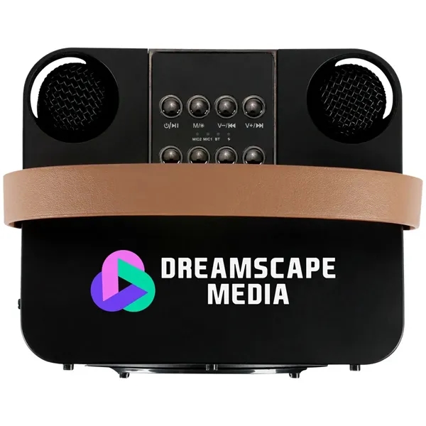 15W Karaoke Wireless Speaker with 2 Mics... from ASI 89320 Starline USA Inc