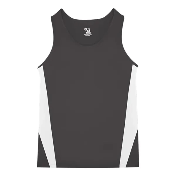 Youth singlet made of 100% polyester with contrast side inserts, moisture... from ASI 84358 S&S Activewear