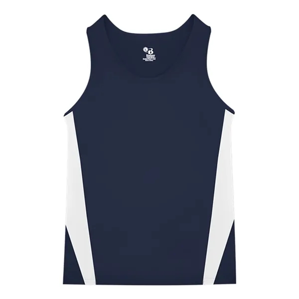 Youth singlet made of 100% polyester with contrast side inserts, moisture... from ASI 84358 S&S Activewear