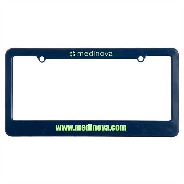 License plate frame. 2 holes with straight bottom.... from ASI 52840 Evans Manufacturing