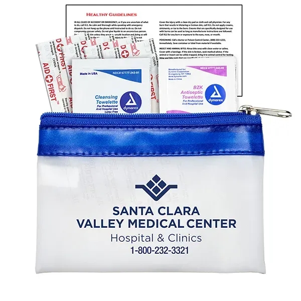 7 Piece First Aid Kit in Colorful Zipper Vinyl Pouch... from ASI 62660 Innovation Line