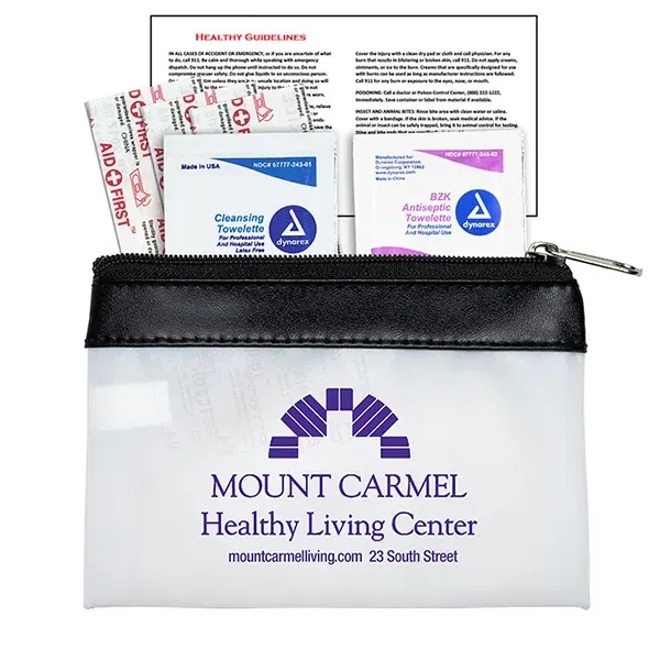 7 Piece First Aid Kit in Colorful Zipper Vinyl Pouch... from ASI 62660 Innovation Line