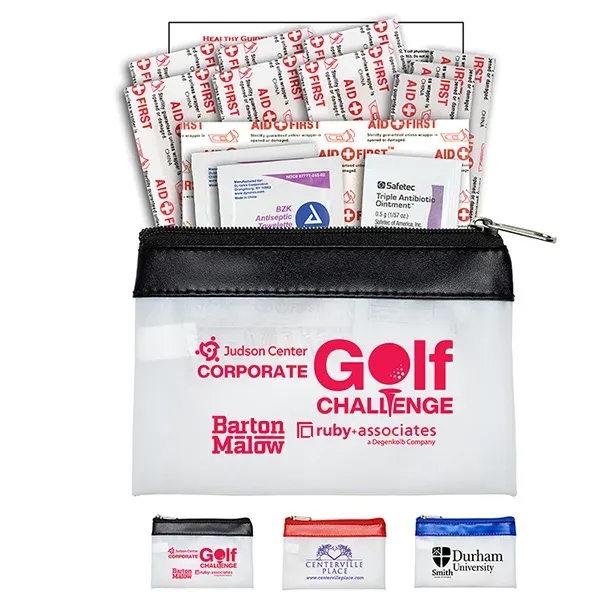 14 Piece First Aid Kit in Colorful Zipper Vinyl Pouch... from ASI 62660 Innovation Line