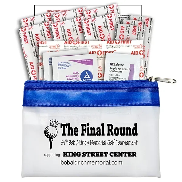 14 Piece First Aid Kit in Colorful Zipper Vinyl Pouch... from ASI 62660 Innovation Line