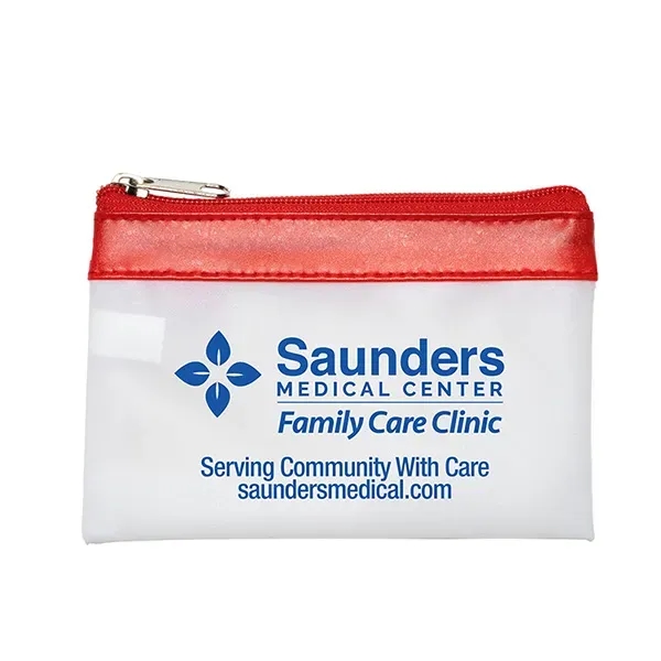 7 Piece First Aid Kit in Colorful Zipper Vinyl Pouch... from ASI 62660 Innovation Line