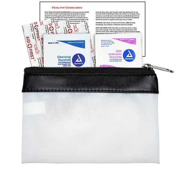 7 Piece First Aid Kit in Colorful Zipper Vinyl Pouch... from ASI 62660 Innovation Line