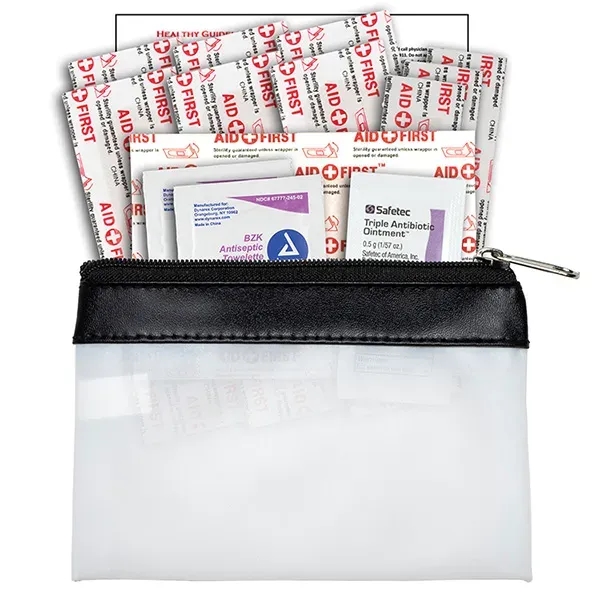 14 Piece First Aid Kit in Colorful Zipper Vinyl Pouch... from ASI 62660 Innovation Line