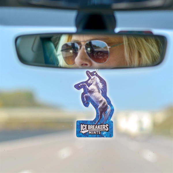 4" x 3.85" two-sided paper custom air freshener in assorted sizes,... from ASI 52263 EMT / EMT EMT EASY