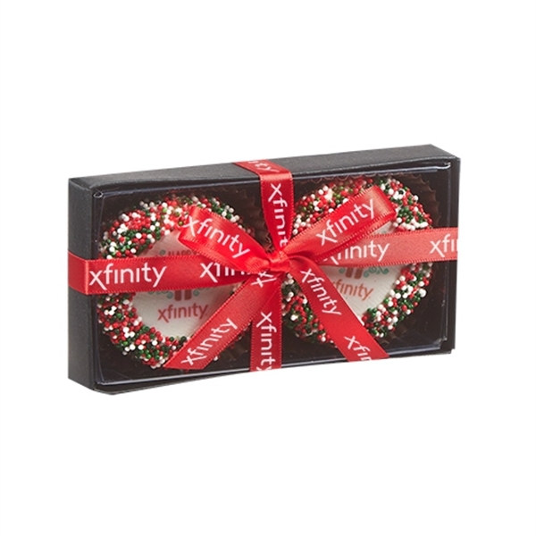 Elegant Belgian Chocolate Custom Oreo® 2 way Gift Box.... from ASI 71685 Midnite Snax®