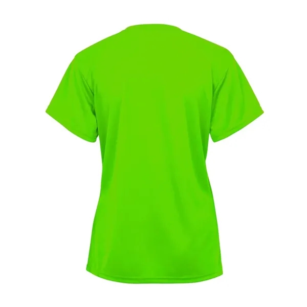 Girl's 100% polyester V-neck t-shirt... from ASI 84358 S&S Activewear