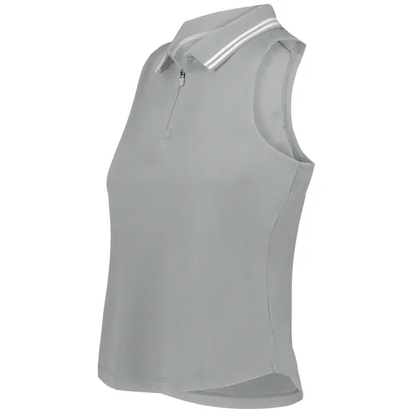 Ladies' sleeveless polo with zippered placket.... from ASI 37461 Augusta Sportswear / Holloway Sportswear